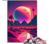 Puzzle da 1000 pezzi per adulti "Il futuro che non è mai esistito" Puzzle in legno, regalo di Natale, ideale per ufficio, camera da letto, soggiorno 1000 pezzi(50x75cm)