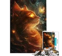 Puzzle da 1000 pezzi per adulti "Il Gatto del Cosmo" - Puzzle rompicapo per adulti gioco di velocità manuale regalo di compleanno o unico (dimensioni 38x52cm)