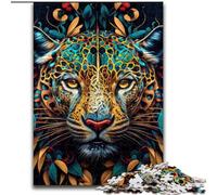 Puzzle da 1000 pezzi per adulti "Il giaguaro astuto" in legno, ideale per decorare casa e ufficio, regalo perfetto per il compleanno, 1000 pezzi(50x75cm)