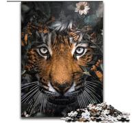 Puzzle da 1000 pezzi per adulti "Il giardino delle tigri", in cartone, dimensioni 26x38cm, gioco interattivo per famiglie, regalo creativo con opere d'arte colorate.