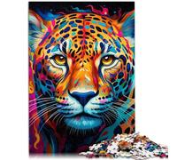 Puzzle da 1000 pezzi, per adulti, il gioco "Leopardo africano tutta la famiglia e i giovani dai 14 anni, 26 x 38 cm