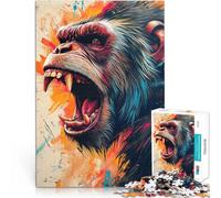 Puzzle da 1000 pezzi per adulti Il gorilla arrabbiato per il giocattolo di sfida del gioco educativo perché è ideale come regalo per tutta la famiglia 52x38cm