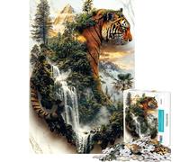 Puzzle da 1000 pezzi per adulti "Il guardiano della giungla" puzzle per adulti giochi rilassanti difficile regalo di compleanno e unico (dimensioni 38x26cm)