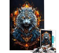 Puzzle da 1000 pezzi per adulti "Il Guardiano della Neve" rompicapo per adulti gioco di logica taglio di precisione ideale come regalo (dimensioni 38x52cm)