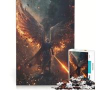 Puzzle da 1000 pezzi per adulti "Il guerriero dell'Eden" gioco interattivo allena la mente e la mano ogni pezzo è unico 38x52cm