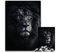 Puzzle da 1000 pezzi per adulti, il leone che pecca nell'oscurità, puzzle educativo per l'apprendimento, ideale come regalo per tutta la famiglia dai 14 anni in su, 26x38cm