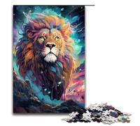 Puzzle da 1000 pezzi per adulti Il leone nel cratere è circondato Gioco puzzle ideale come regalo per tutta la famiglia 75x50cm