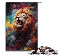 Puzzle da 1000 pezzi per adulti Il leone nel cratere è circondato Puzzle per adulti Puzzle in legno Gioco impegnativo 1000 pezzi