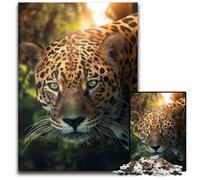 Puzzle da 1000 pezzi per adulti, il leopardo amazzonico, puzzle per adulti, design intricato per adolescenti, decorazioni fai da te e divertimento che stimola la mente, 50x75cm/19,68x29,52 pollici