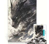 Puzzle da 1000 pezzi per adulti "Il Lupo Ombra" gioco rompicapo difficile per rafforzare l'amore tra le coppie 38x52cm