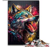 Puzzle da 1000 pezzi per adulti "Il lupo pirata". Puzzle impegnativi, dimensioni 50x75cm. Ideale per il divertimento in famiglia, il relax e come regalo per le feste.