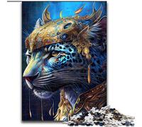 Puzzle da 1000 pezzi per adulti, Il maestoso giaguaro, in legno, idea regalo di compleanno, gioco rompicapo impegnativo, 1000 pezzi(50x75cm)