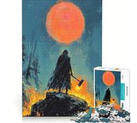 Puzzle da 1000 pezzi per adulti "Il martello dei coraggiosi", gioco educativo, analisi e logica, regalo per donne 38x52cm
