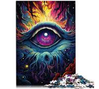 Puzzle da 1000 pezzi, per adulti, il misterioso occhio della fantasia, puzzle per alleviare lo stress, adatto a bambini e ragazzi dai 14 anni, 26 x 38 cm