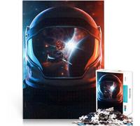 Puzzle da 1000 pezzi per adulti “Il mondo degli astronauti” Fatto di legno,Adatto a partire dai 14 anni Antistress Vacanza a casa Uccidere il tempo Ottimi regali e giocattoli。misurare:50x75cm