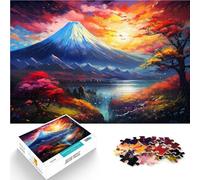 Puzzle da 1000 pezzi per adulti Il Monte Fuji prima del tramonto. Il puzzle di decorazione per la casa 26 x 38 cm tutta la famiglia
