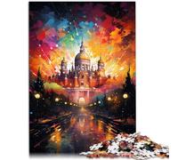 Puzzle da 1000 pezzi per adulti Il Palazzo Reale di Madrid per puzzle anti-stress sfida difficile per adolescenti 14 anni e più 26 x 38 cm