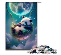 Puzzle da 1000 pezzi per adulti Il panda incantato per gioco educativo giocattolo opera d'arte regalo 75x50 cm