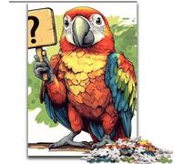 Puzzle da 1000 pezzi per adulti "Il pappagallo che fa domande" Puzzle da 1000 pezzi per un intrattenimento rilassante, perfetto regalo di Natale e decorazione per la casa 50X75CM