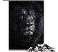 Puzzle da 1000 pezzi per adulti "Il peccato del leone e l'oscurità" in cartone, regalo perfetto per compleanni, Natale, Halloween, Ringraziamento, Pasqua (dimensioni 26x38cm)