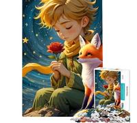 Puzzle da 1000 pezzi per adulti Il Piccolo Principe con la Volpe e la Rosa ideale per compleanni decorazioni natalizie e giochi per famiglie adatto a partire dai 14 anni (50x75cm)