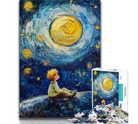 Puzzle da 1000 pezzi per adulti Il piccolo principe del cielo notturno 1000 pezzi per adolescenti, giochi divertenti per famiglie, ideale come regalo per tutta la famiglia (dimensioni 75x50cm)