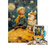 Puzzle da 1000 pezzi per adulti: Il Piccolo Principe e il Corgi un gioco di pittura per famiglie analisi e logica una sfida educativa (dimensioni 50x75cm)