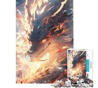 Puzzle da 1000 pezzi per adulti il più grande drago anime gioco impossibile gioco educativo sfida giocattolo divertente regalo migliora la memoria (dimensioni 38x26cm)
