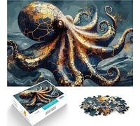 Puzzle da 1000 pezzi per adulti Il polpo d'oro Difficile da completare ma divertente e umoristico Regalo di compleanno, regali, arte murale 75x50cm