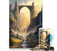 Puzzle da 1000 pezzi per adulti "Il Ponte degli Antichi",con taglio preciso,gioco di logica cognitiva,ideale per il relax e come regalo di Natale (50x75cm)