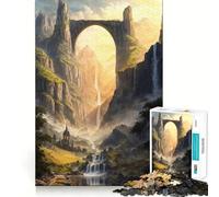 Puzzle da 1000 pezzi per adulti "Il Ponte degli Antichi",decorazione elegante,gioco per esercizi mentali,momento di relax,divertimento per il compleanno (38x26cm)