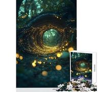 Puzzle da 1000 pezzi per adulti Il portale delle lucciole Surrealismo Poster delle lucciole Decorazione per la casa Giocattoli Ottimi regali e giocattoli Gioco pratico Ogni pezzo è unico - 50x75cm
