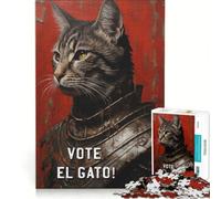 Puzzle da 1000 pezzi per adulti "Il possente gatto El Gato" gioco rompicapo assemblaggio di modelli per rafforzare l'amore tra le coppie 38x26cm