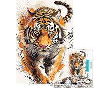 Puzzle da 1000 pezzi per adulti Il potere del predatore gioco per famiglie ideale per le vacanze in casa compleanni e Natale (dimensioni 38x52cm)