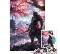 Puzzle da 1000 pezzi per adulti "Il potere del samurai" gioco educativo giocattolo educativo ottimo regalo vacanza a casa per passare il tempo (dimensioni 38x26cm)