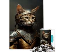 Puzzle da 1000 pezzi per adulti "Il povero cavaliere e il gatto" un gioco avvincente per coltivare la pazienza rilassarsi e migliorare la memoria Un'ottima idea regalo (dimensioni 75x50cm)