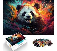 Puzzle da 1000 pezzi per adulti, il puzzle dei cartoni animati Panda è ideale come regalo per tutta la famiglia per adolescenti dai 14 anni e oltre 26 x 38 cm