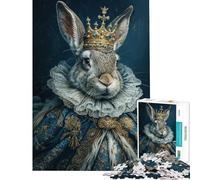 Puzzle da 1000 pezzi per adulti Il Re Coniglio Giochi Rilassanti per Adulti Un'Opera d'Arte Difficile e Sfida (Dimensioni 38x52cm)