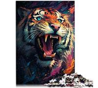 Puzzle da 1000 pezzi per adulti, il re degli animali, giocattolo educativo per alleviare lo stress, puzzle di compleanno per adolescenti dai 14 anni in su, 26 x 38 cm