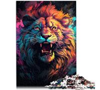 Puzzle da 1000 pezzi per adulti "Il re degli animali", gioco a quiz 26 x 38 cm, regalo per amici e familiari per adolescenti dai 14 anni in su
