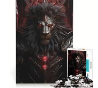 Puzzle da 1000 pezzi per adulti, Il Re Leone arrabbiato, gioco pratico, migliora la memoria, ideale come regalo per tutta la famiglia 50x75cm