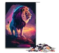 Puzzle da 1000 pezzi per adulti Il Re Leone gioco per famiglie antistress sfida difficile 75x50 cm