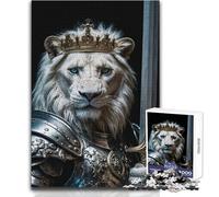 Puzzle da 1000 pezzi per adulti Il Re Leone Il Cavaliere Ottimo per momenti di svago e tranquillità Giocattolo di precisione con fustellatura di alta qualità Dimensioni 38x26cm