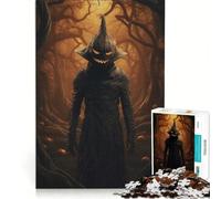 Puzzle da 1000 pezzi per adulti "Il Re Zucca Maledetto", gioco rilassante, taglio di precisione, adatto come decorazione da scrivania 38x26cm