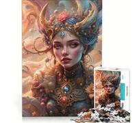 Puzzle da 1000 pezzi per adulti, Il Regno Cosmico dei Sogni della Dea Freya, Gioco Rilassante, Taglio di Precisione, Adatto per Decorazione da Scrivania 50x75cm