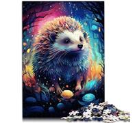 Puzzle da 1000 pezzi per adulti il riccio nella notte stellata, competizione a mano, 26 x 38 cm, collezione di artisti belle arti per adolescenti dai 14 anni in su
