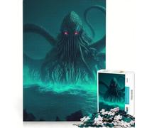 Puzzle da 1000 pezzi per adulti "Il richiamo di Cthulhu" gioco rompicapo difficile per rafforzare l'amore tra le coppie 50x75cm