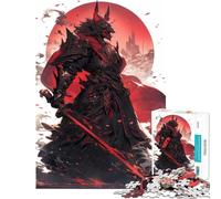 Puzzle da 1000 pezzi per adulti "Il Samurai delle Tenebre" sfida educativa opera d'arte e giocattolo antistress per ragazzi dai 14 anni in su (38x26cm)