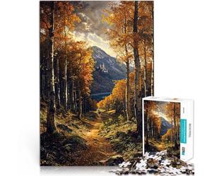 Puzzle da 1000 pezzi per adulti Il sentiero meno battuto Difficile da completare ma divertente e umoristico Interazione genitore-figlio 38x26cm
