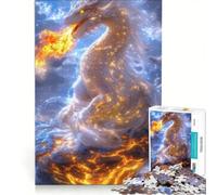 Puzzle da 1000 pezzi per adulti "Il Serpente Nato dal Fuoco" gioco rompicapo difficile per rafforzare l'amore tra le coppie 50x75cm
